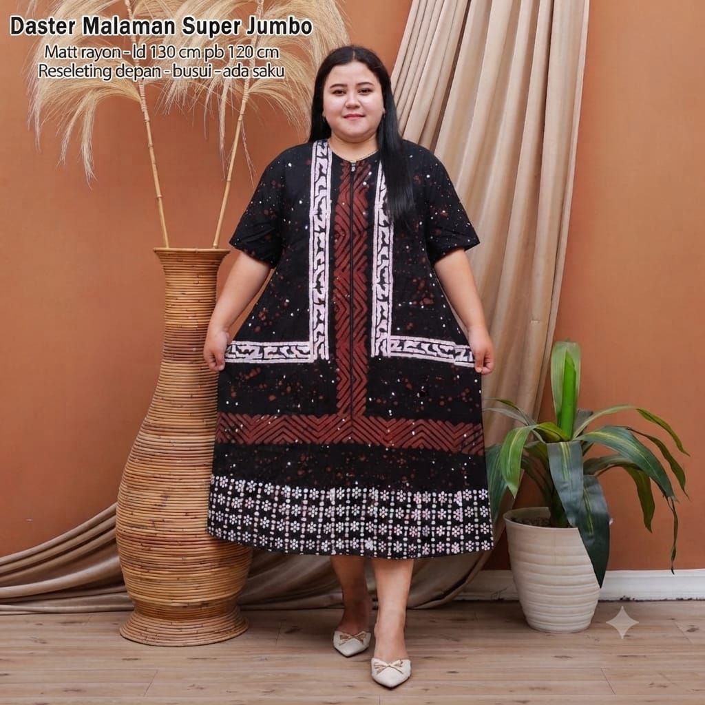 Daster Jumbo Twill Rayon Super Lengan 11