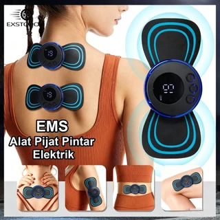 EMS alat pijat elektrik tempel mini multifungsi stimulasi otot untuk leher pinggang badan