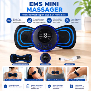Messager Alat Pijat Mini EMS 8 Mode 19 Kekuatan