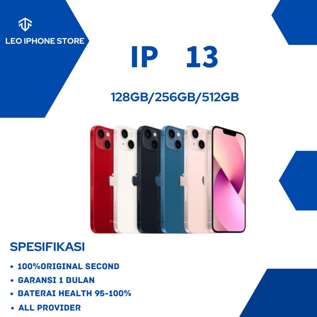 Jual IP 13 128GB/256GB Second Fullset Original 100% Bergansi GOOD ...