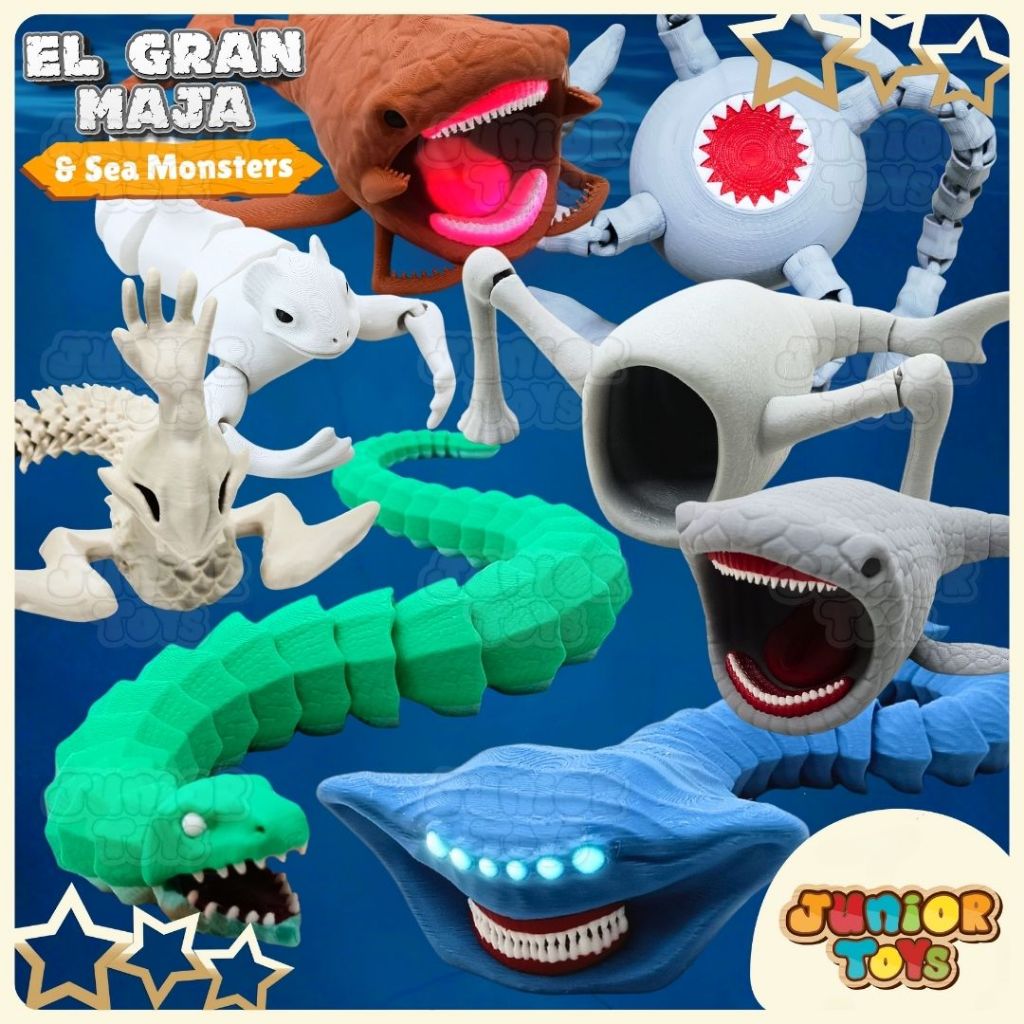 Jual Mainan El Gran Maja Sea Eater Monster Laut The Bloop | Shopee ...