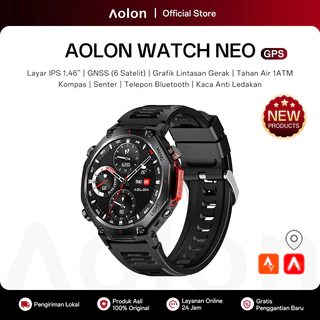 Aolon NEO Smartwatch GPS Map 1ATM Olahraga Kesehatan