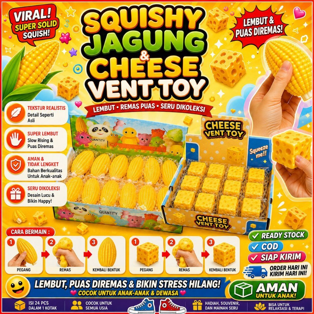 Jual Squishy Viral Slow Rising Mainan Remas Super Lembut Squeeze Toy ...