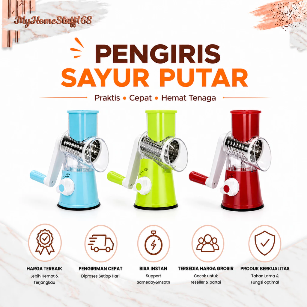 Shenar Multifungsi Pemotong Sayur Buah Parut