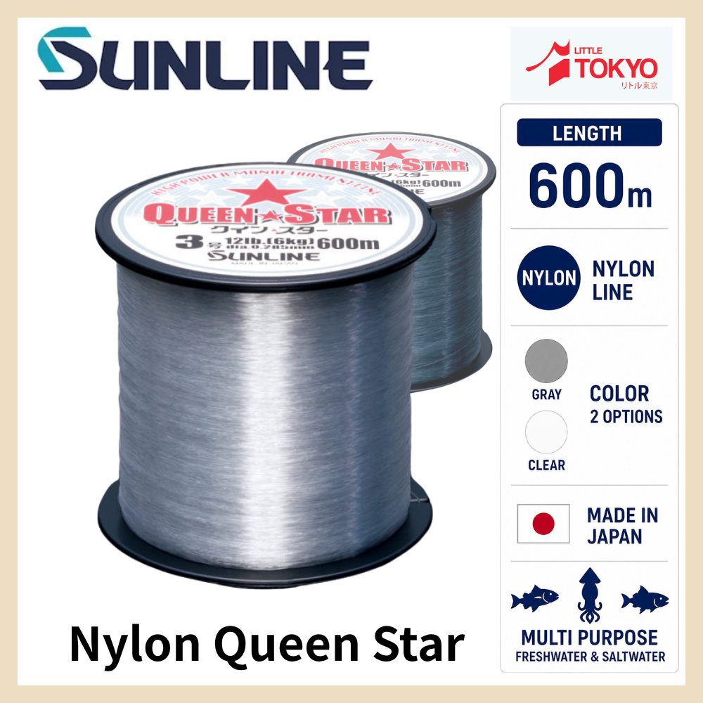 Senar Pancing Sunline Quinster 600m Nylon Berkualitas tinggi, Kuat dan Original Made in Japan