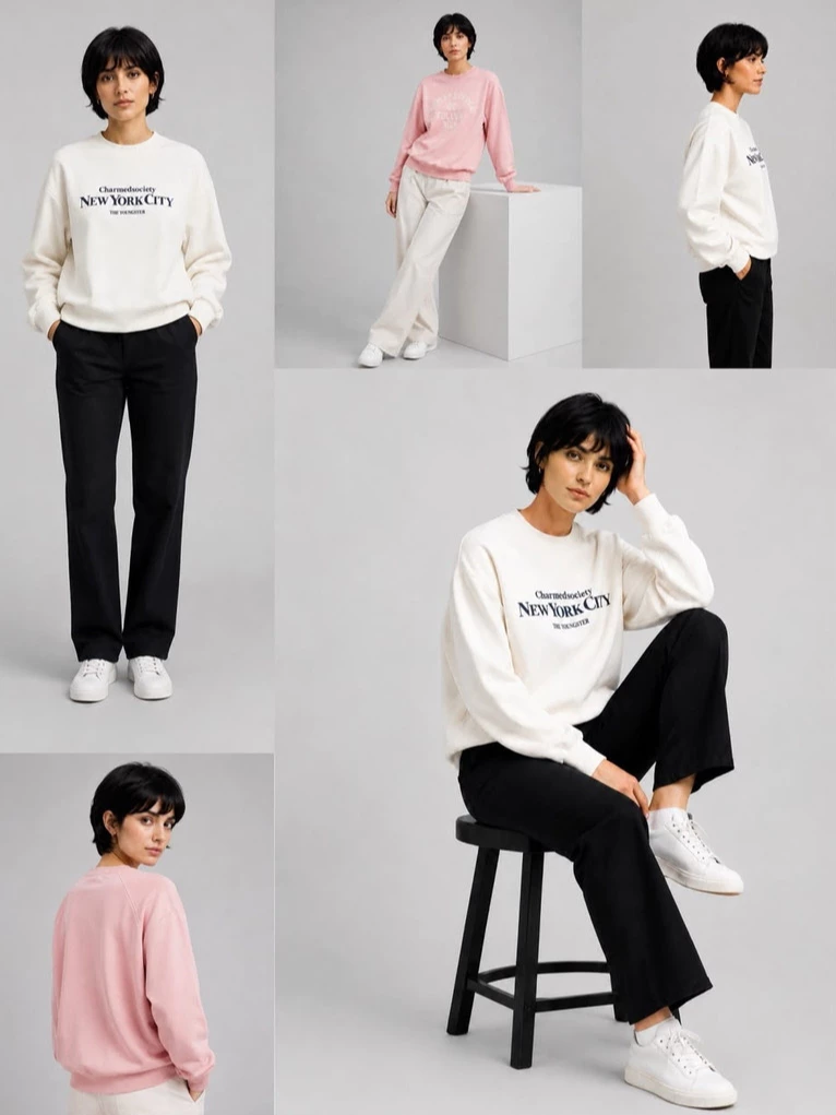 Sweater Lengan Panjang PLH Scuba Oversized Sweatshirt - 3290