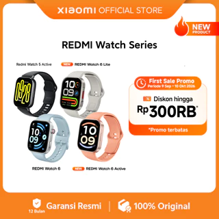Xiaomi REDMI Watch Series | REDMI Watch 5 Active & 6 Active | REDMI Watch 6 Lite | REDMI Watch 6 | Layar AMOLED HD 1 | Panggilan Bluetooth & Always-on Display (AOD) | Desain ultra-tipis 9,9 mm | Baterai tahan lama | Smartwatch [Xiaomi Official Store]