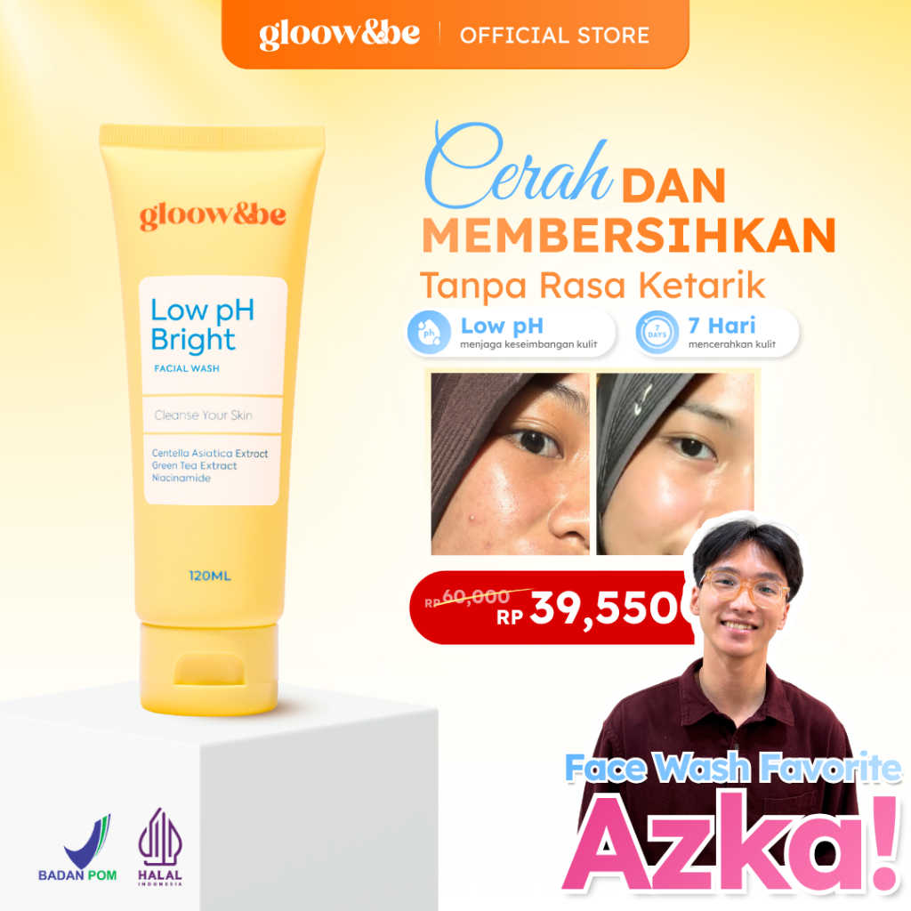 [HARGA SPESIAL] Gloow&be Low PH Facial Wash Untuk Kulit Berminyak Kombinasi
