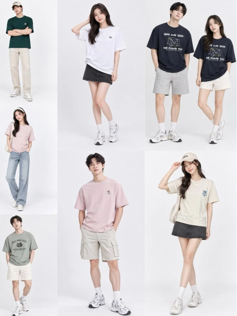 Kaos Lengan Pendek Cewe Cowo PLH Unisex Cool Short-Sleeve T-Shirt - 3193