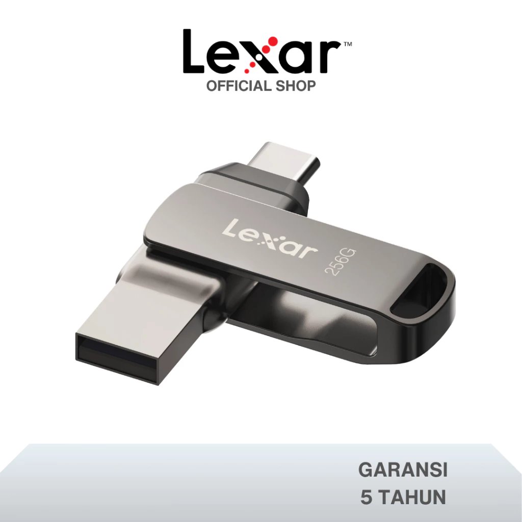 Jual Lexar JumpDrive Dual Drive D400 32GB / 64GB / 128GB / 256GB ...