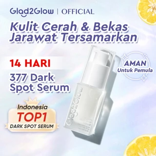 Glad2Glow Yuja Symwhite 377 Dark Spot Serum Eksfoliasi Wajah collagen serum wajah cream pemutih wajah pelembab whitening cream malam cream flek hitam membandel Menyamarkan noda hitam bekas kusam g2glow official store