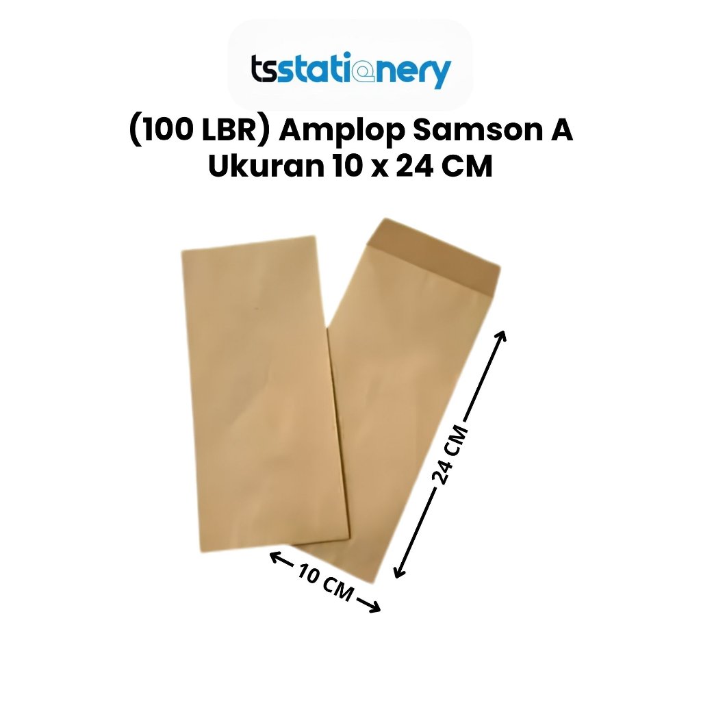 Jual Amplop Samson A / Amplop Gaji / Amplop Coklat Polos 10 x 24 cm ...