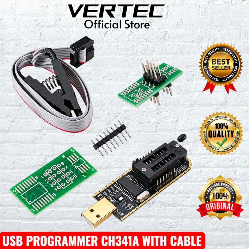 Jual CH341A USB Programmer IC EEPROM CH341 CH 341A 341 dengan SOP 8 ...