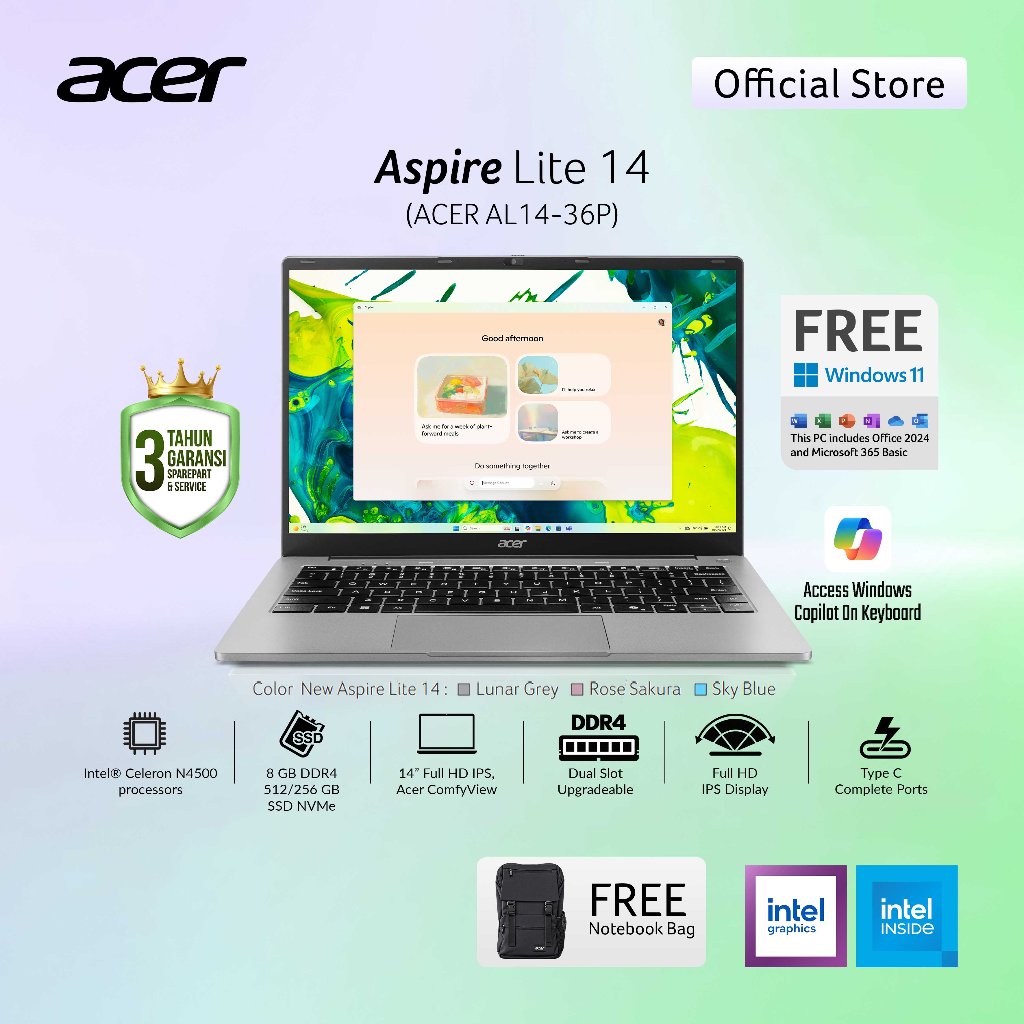 Jual Acer Laptop Aspire Lite 14 Terlengkap & Harga Terbaru Oktober 2026 ...