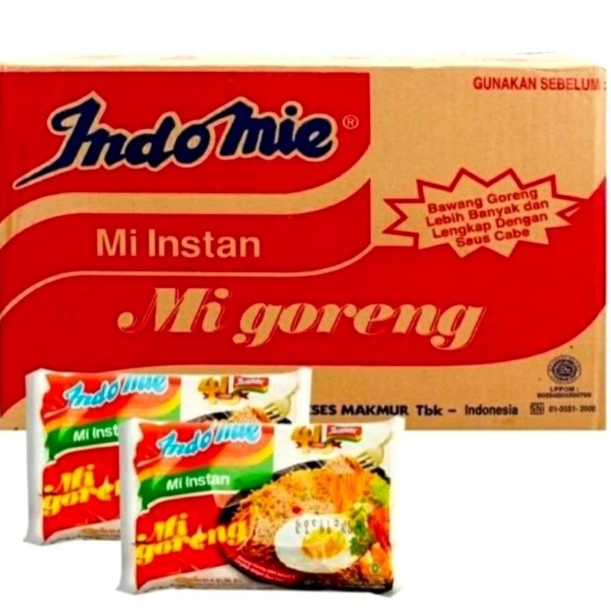Jual Indomie Mi Goreng 1 Dus Karton Isi 40 Pcs - Mie Instan Goreng ...