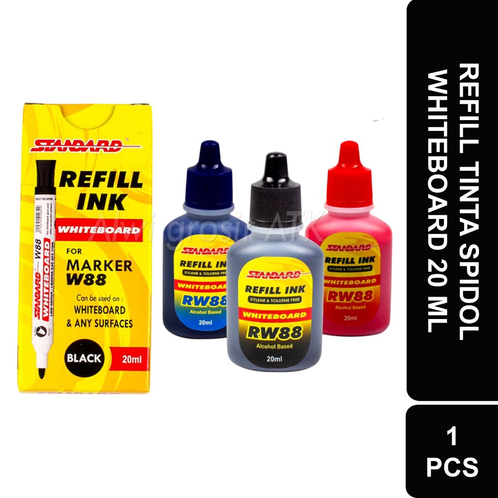 Jual REFILL TINTA SPIDOL WHITEBOARD ISI ULANG STANDARD 20 ML | 1 BOTOL ...