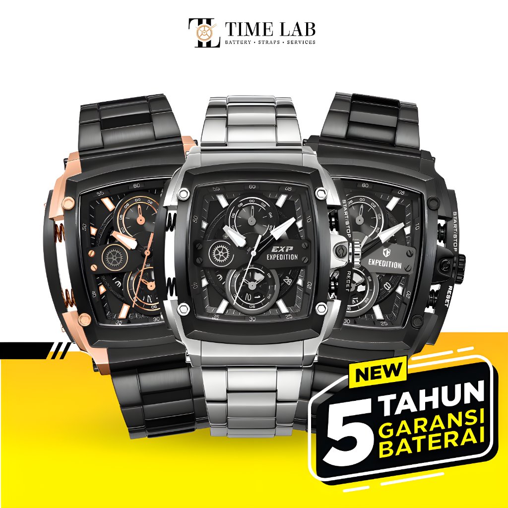 Jual JAM TANGAN PRIA EXPEDITION EXF3008 / E 3008 CHRONOGRAPH STAINLESS ...
