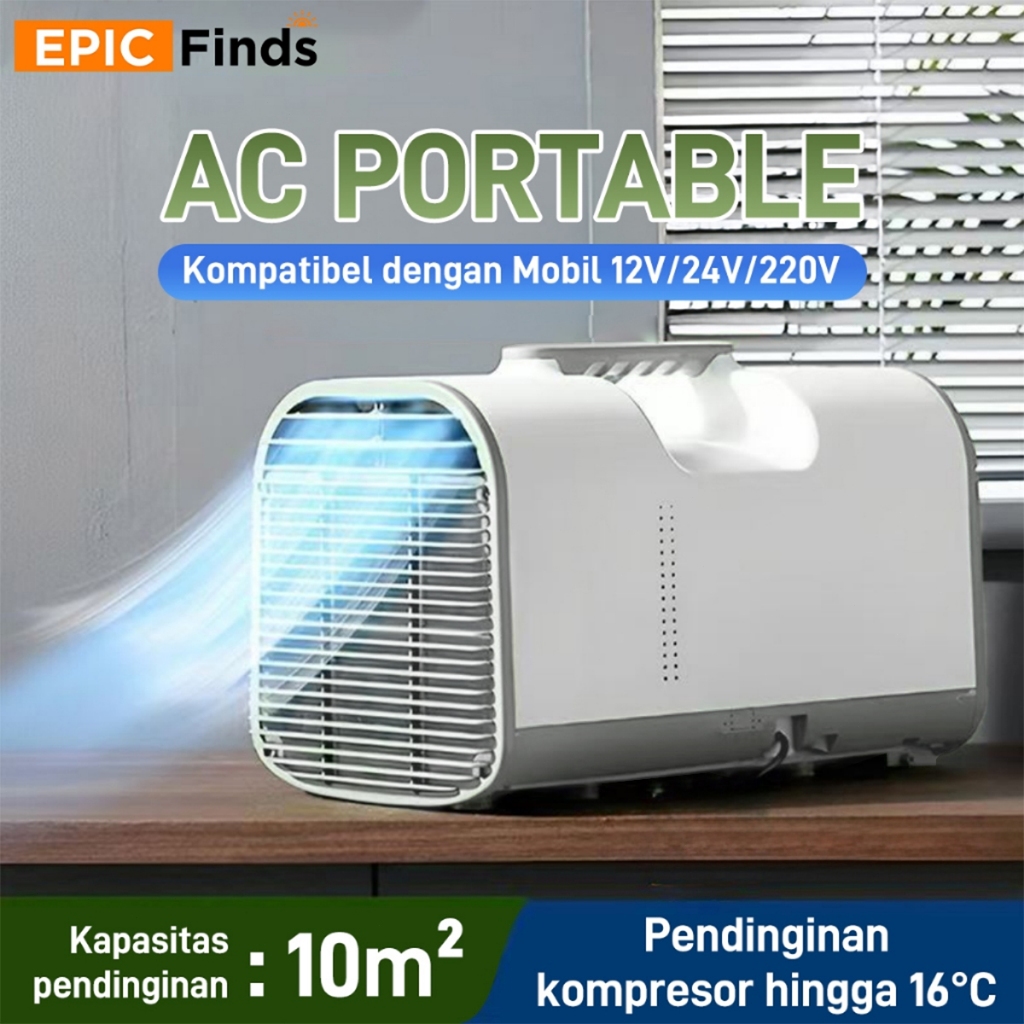 Jual Epic Finds AC Portable Mini All-in-One, Pendingin Outdoor Parkir ...