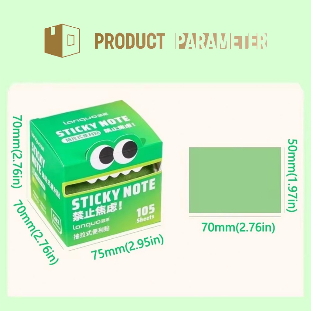 Jual 108 Lembar Sticky Notes Dapat ditempel di kulkas atau dinding ...