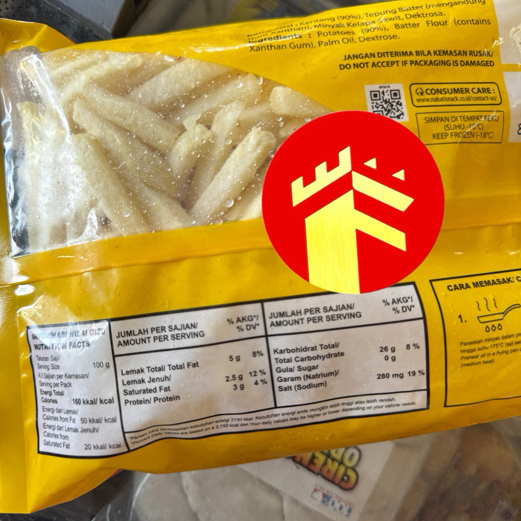 Jual KENTANG RICHEESE SHOESTRING BATTER COATED 450 GR FRENCH FRIES ...