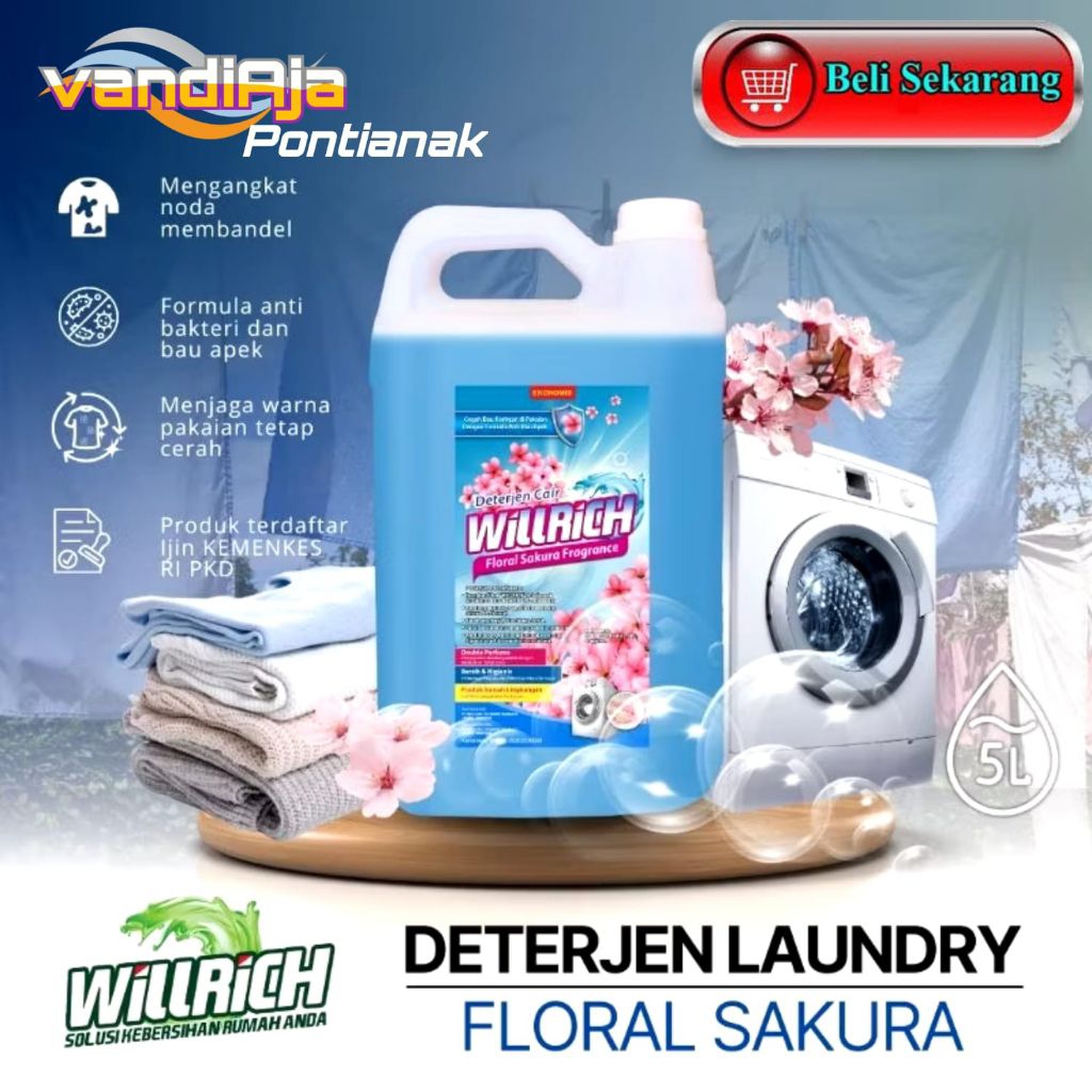 Jual DETERJEN LAUNDRY SAKURA PONTIANAK BERKUALITAS PENGIRIMAN INSTAN