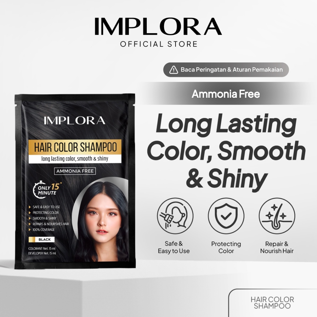 Jual Implora Hair Color Shampoo | Shampoo Pewarna Rambut | Shopee Indonesia