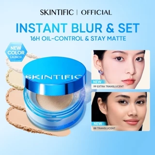 ⚡NEW COLOR LAUNCH⚡SKINTIFlC - Invisiblur All Day Loose Powder | Blur Loose Powder Bedak Tabur Setting Powder Foundation Bedak padat 16H Oil Control Perfect Blur Flawless Skin Sweat-proof Water-proof focallure