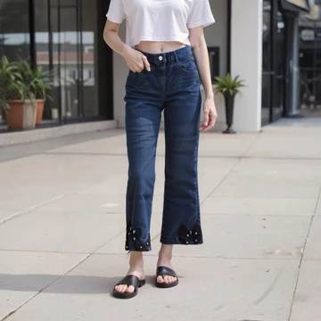 7th Color Celana Cutbray Jeans Wanita Cutbray Jeans Wanita