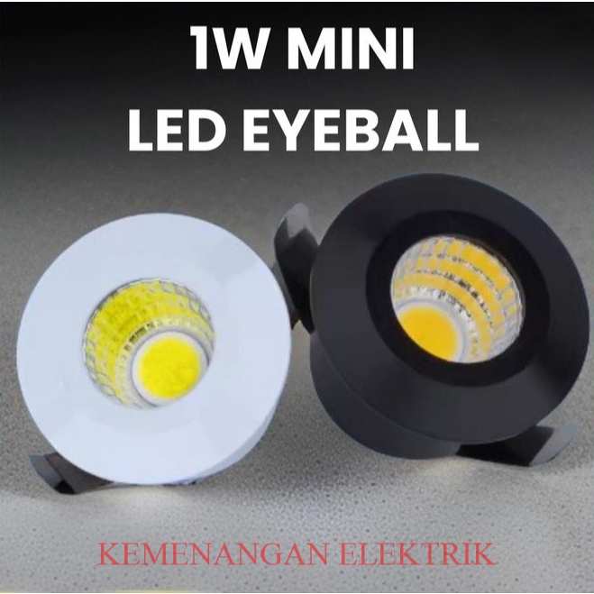 Jual MIKAWA LAMPU DOWNLIGHT MINI LED COB 1W / LAMPU SOROT SPOTLIGHT ...