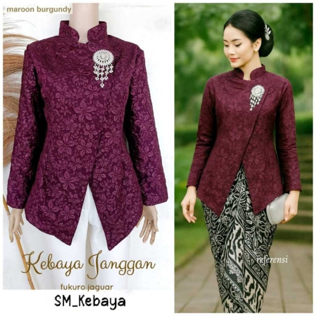 Jual SM Kebaya / Kebaya Janggan Jaguard Modern Terbaru / Atasan Kebaya