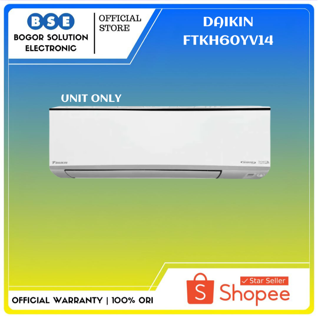 Jual AC Inverter Daikin 2.5 PK FTKH60YV14 R32 AC Split Daikin Blue Fin ...
