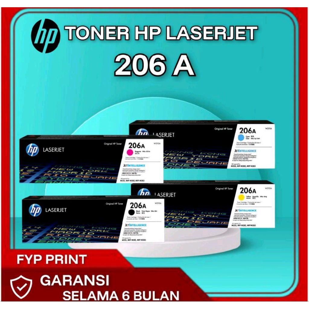 Jual Toner Hp LaserJet 206A satu set Original | Shopee Indonesia
