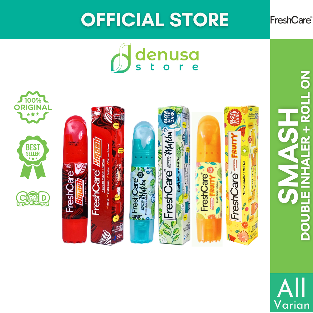 Jual FreshCare Smash Fruity Matcha Double Inhaler 0.9 ml + Roll On 8ml ...