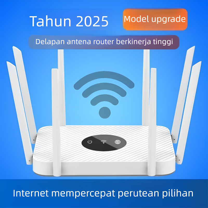 Jual Eight-antenna 5g high-speed wired router Gigabit super power Eight ...