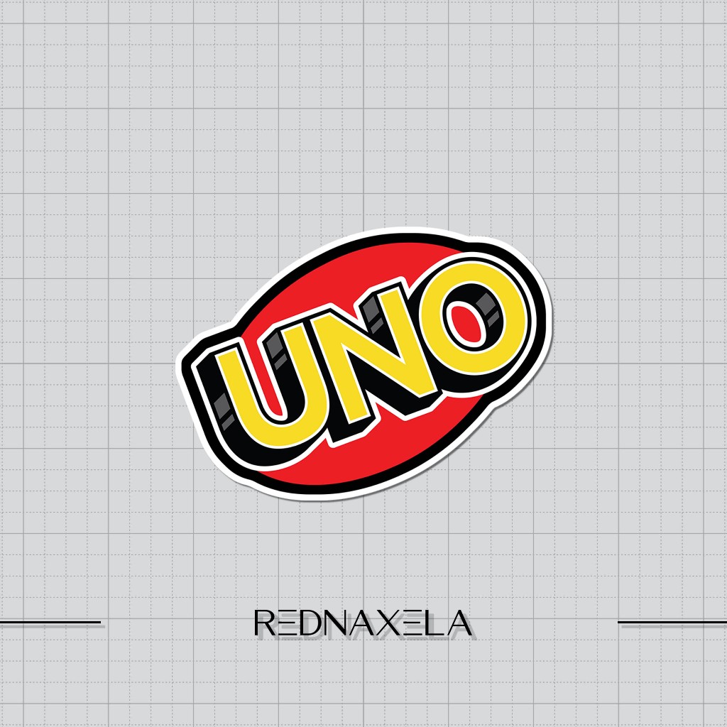 Jual Stiker Vinyl UNO Card Logo Stiker Koper Outdoor Waterproof Sticker ...