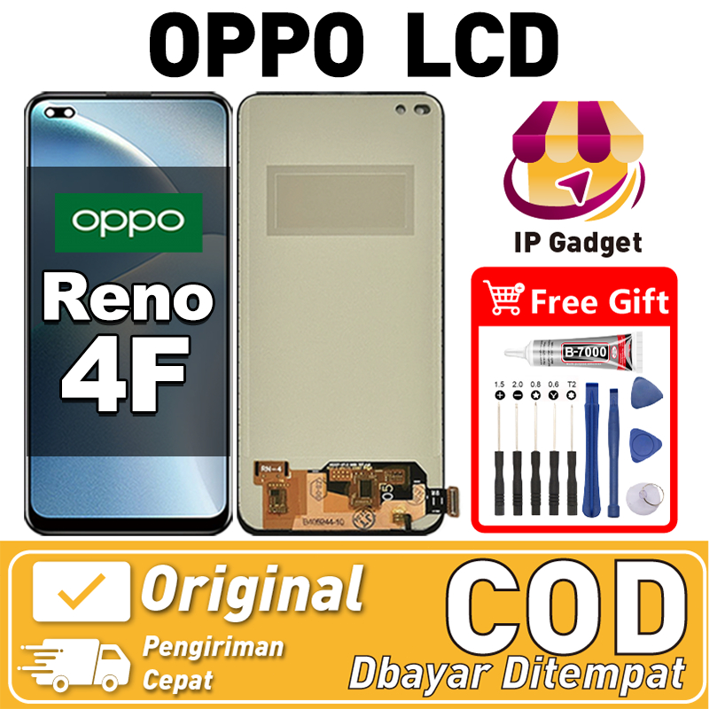 Jual ORI LCD FOR OPPO Reno 4F Original fullset asli Layar hp ...