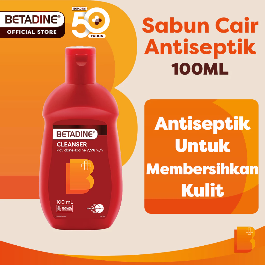 BETADINE ANTISEPTIC SKIN CLEANSER Sabun Cair 100ml