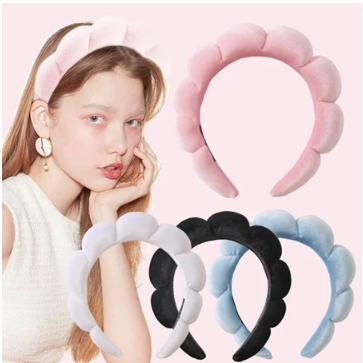 Jual Bando Busa Tebal Aksesoris Rambut Bandana Cloud Fluffy Bando Lucu ...