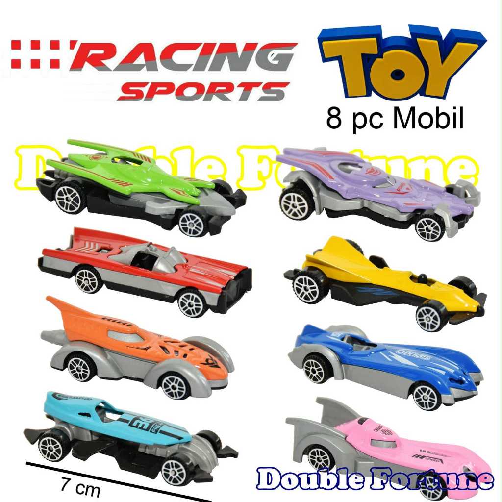 Jual SPORT RACING CAR DIE CAST 8 pcs MAINAN ANAK MOBIL SPORT MOBIL ...