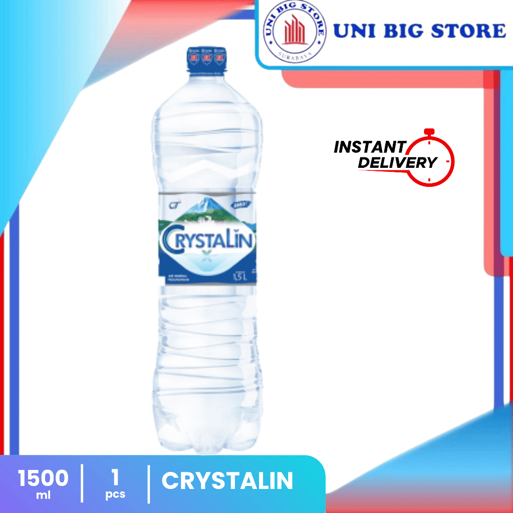 Jual Crystalin Air Mineral PH 8 1500 ml Botol Crystaline | Shopee Indonesia