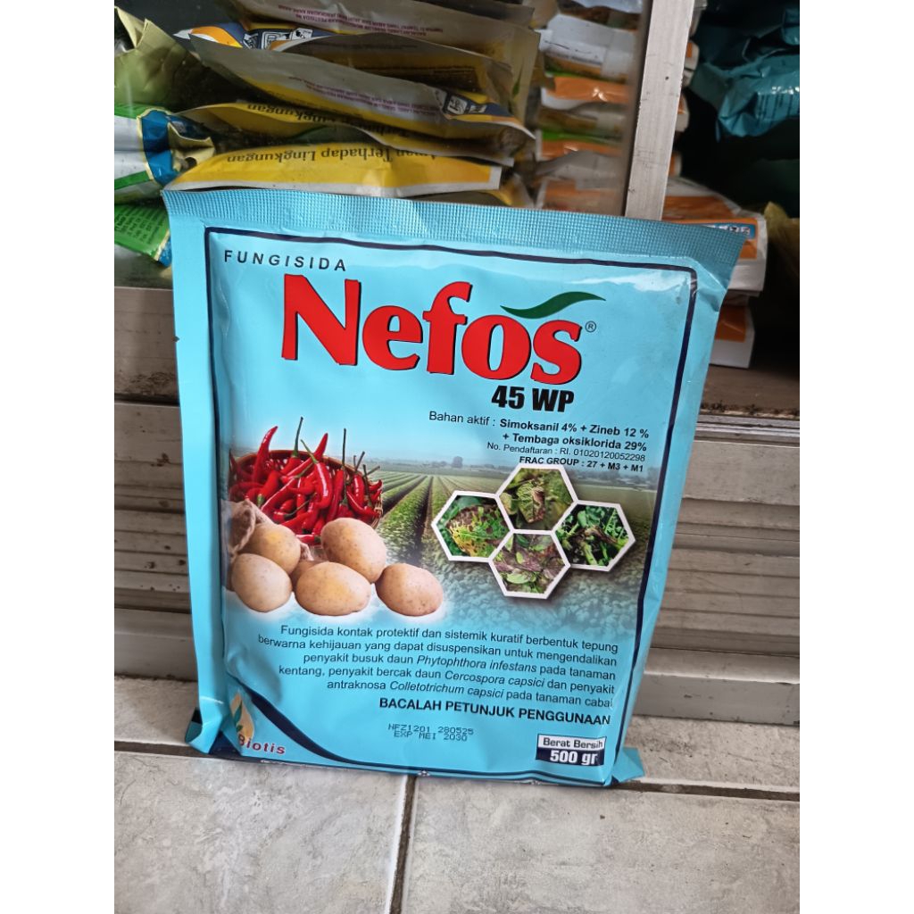 Jual NEFOS FUNGISIDA 45WP - 500GR | Shopee Indonesia