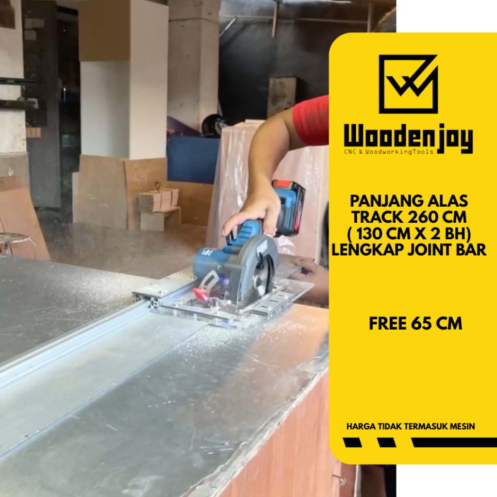 Jual Tracksaw Woodenjoy|| DND Workshop || 260 cm + 65 cm Track Saw Rel ...