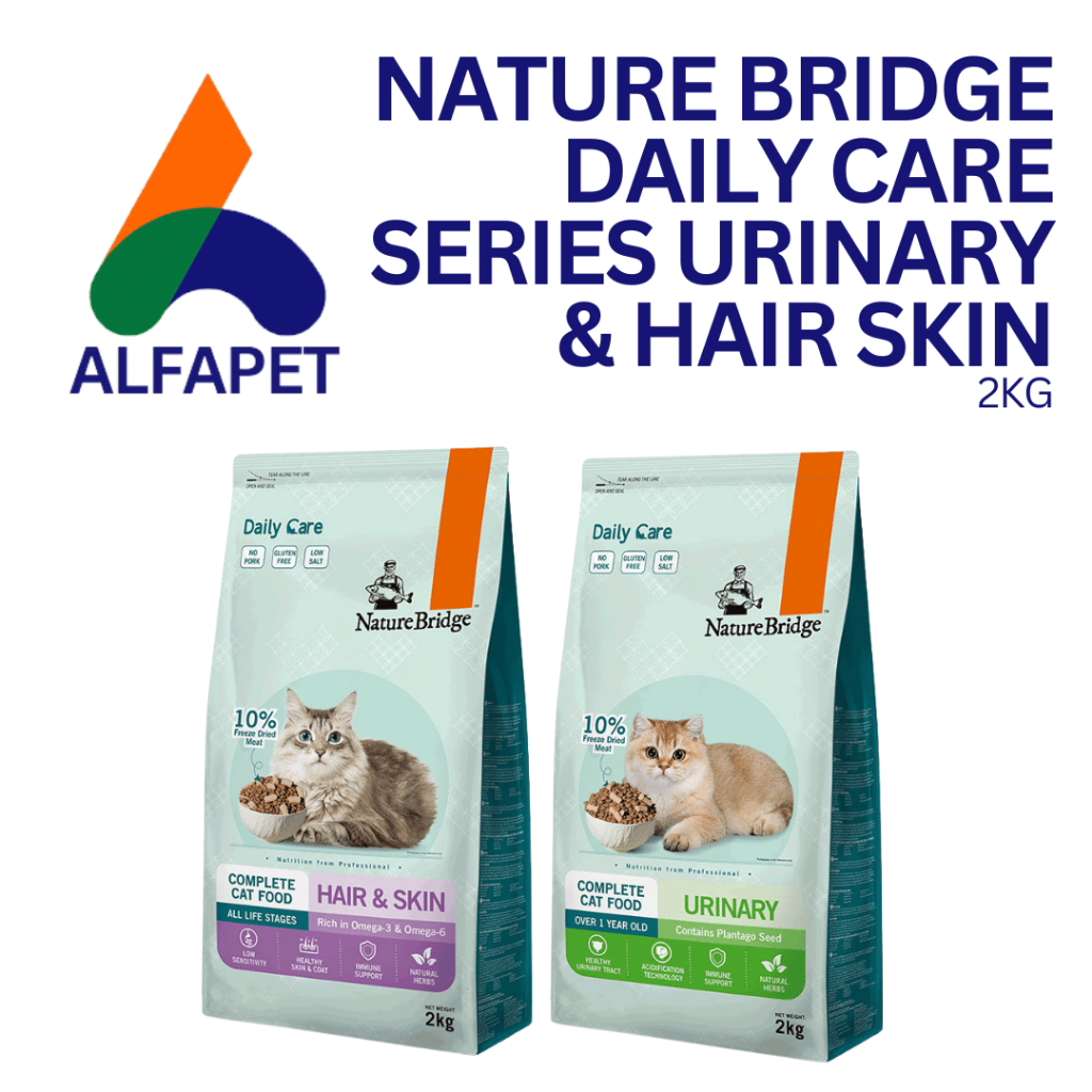 Jual Nature Bridge Daily Care Series Cat Dry Food Hair & Skin Urinary ...