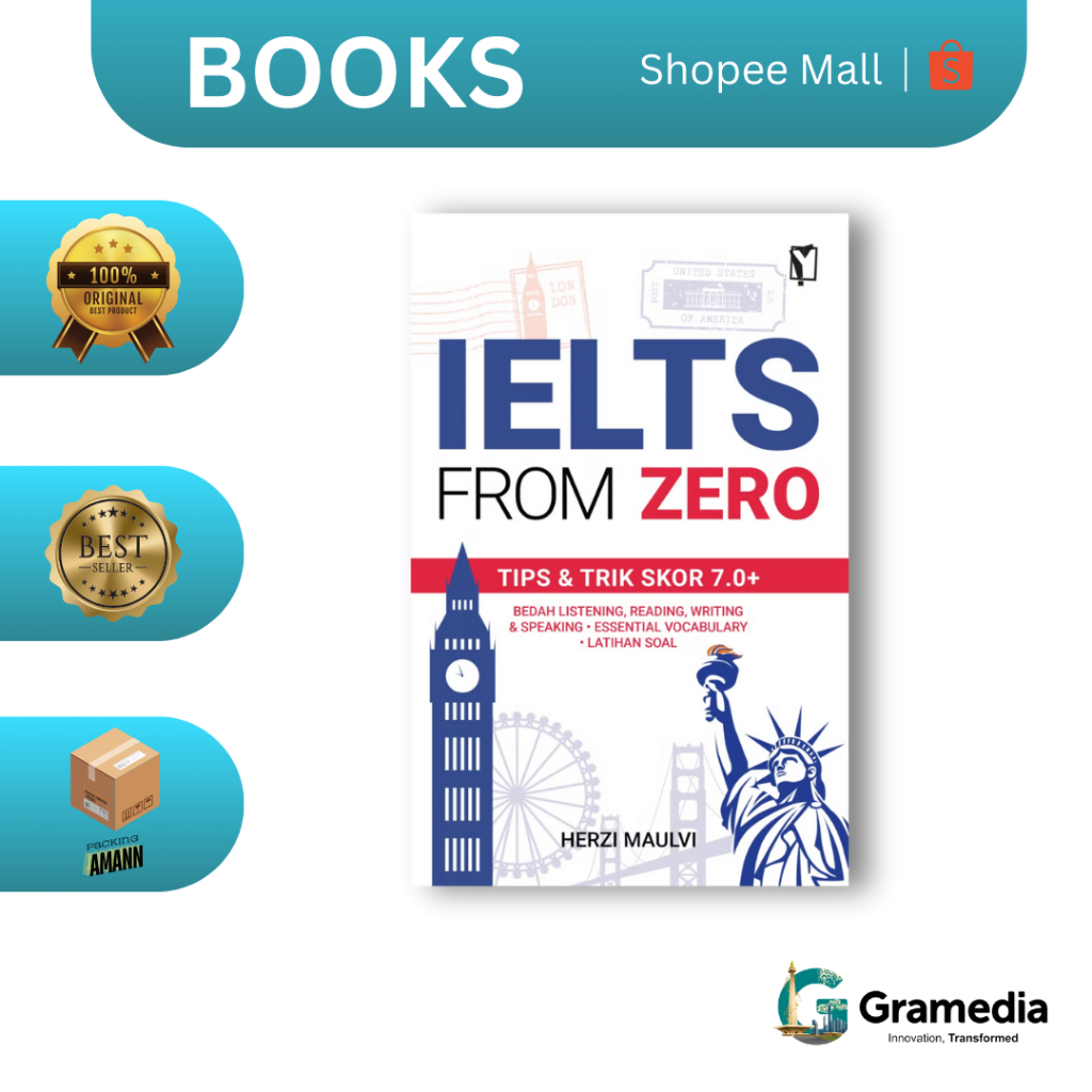 Jual Gramedia MKG - Buku Pendidikan IELTS from Zero: Tips & Trik Skor 7 ...
