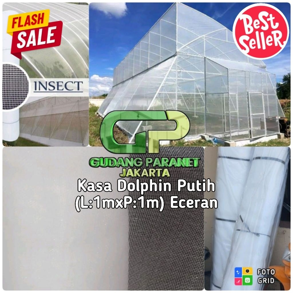 Jual Jaring Kasa/Insect Net putih&hijau ECERAN (L:1mxP:1m)/Insect ...