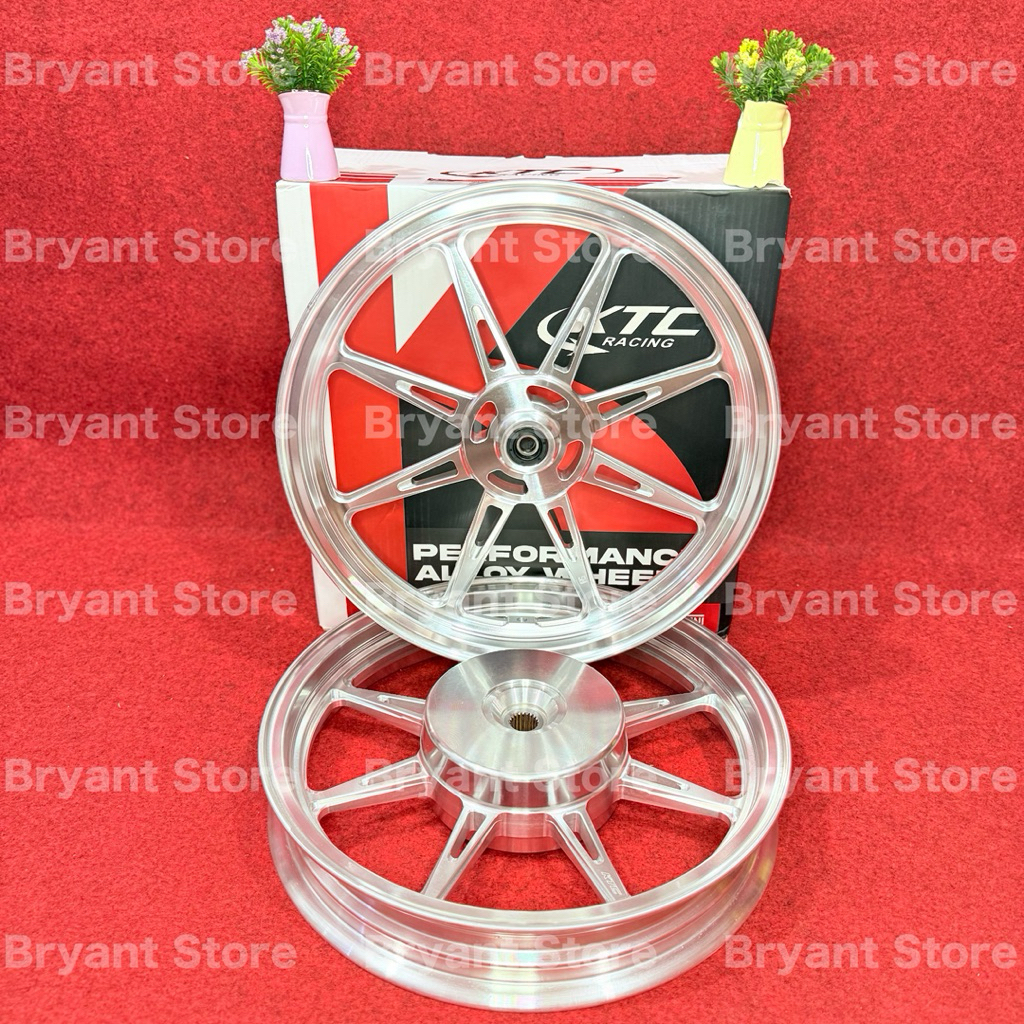 Jual VELG KTC RACING ORIGINAL HYPERCHROME TWO TONE CNC RING 14 ALLOY ...