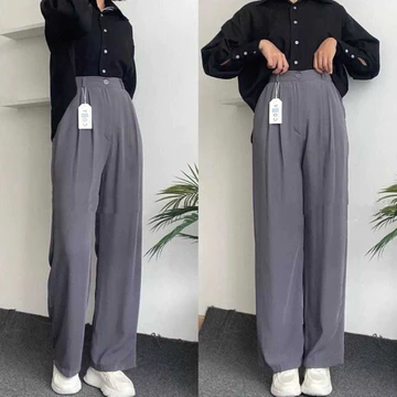 Celana Loose Pants JUMBO Celana Kulot Wanita JUMBO Celana Anti Kusut