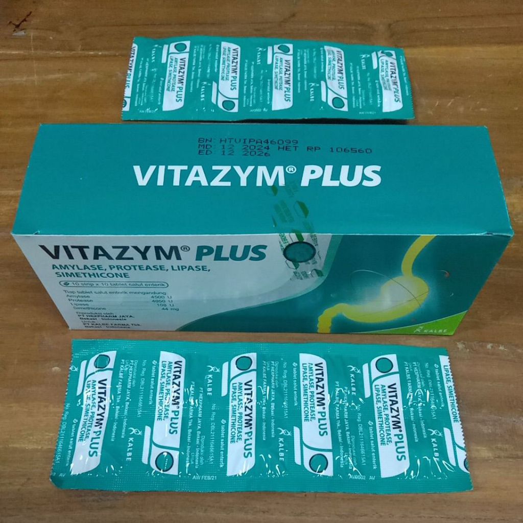 Jual Vitazym plus 1 strip 10 tablet | Shopee Indonesia