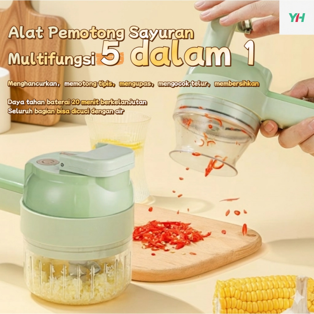 5in1 Food chopper pemotong sayuran blender mini po