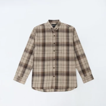 ALJOSA Kemeja Flanel Pria Lengan Panjang Hem Flannel Baju Cowok Motif Kotak Premium
